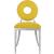 Carousel Velvet Dining Chair with Chrome Stainless Steel Frame