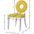 Carousel Velvet Dining Chair with Stainless Steel Frame