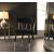 Rheingold Velvet Dining Chair with Matte Black Metal Legs & Gold Tips