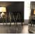 Rheingold Velvet Dining Chair with Matte Black Metal Legs & Gold Tips