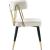 Rheingold Velvet Dining Chair with Matte Black Metal Legs & Gold Tips