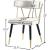 Rheingold Velvet Dining Chair with Matte Black Metal Legs & Gold Tips