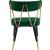 Rheingold Velvet Dining Chair with Matte Black Metal Legs & Gold Tips