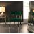 Rheingold Dining Chair with Matte Black Metal Legs & Gold Tips
