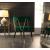 Rheingold Dining Chair with Matte Black Metal Legs & Gold Tips