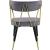 Rheingold Velvet Dining Chair with Matte Black Metal Legs & Gold Tips