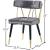 Rheingold Velvet Dining Chair with Matte Black Metal Legs & Gold Tips
