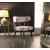 Rheingold Dining Chair with Matte Black Metal Legs & Gold Tips