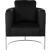 Casa Velvet Chair with Chrome Iron Metal Base