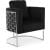 Casa Velvet Chair with Chrome Iron Metal Base