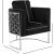 Casa Velvet Chair with Chrome Iron Metal Base