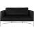 Casa Velvet Loveseat with Chrome Iron Metal Base