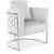 Casa Velvet Chair with Chrome Iron Metal Base
