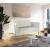 Casa Velvet Loveseat with Chrome Iron Metal Base
