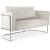 Casa Velvet Loveseat with Chrome Iron Metal Base