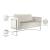Casa Velvet Loveseat with Chrome Iron Metal Base