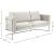 Casa Velvet Sofa with Silver Base