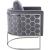 Casa Velvet Chair with Chrome Iron Metal Base
