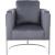 Casa Velvet Chair with Chrome Iron Metal Base