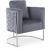 Casa Velvet Chair with Chrome Iron Metal Base