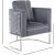 Casa Velvet Chair with Chrome Iron Metal Base
