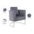Casa Velvet Chair with Chrome Iron Metal Base