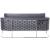 Casa Velvet Sofa with Silver Base