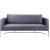 Casa Velvet Sofa with Silver Base