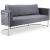 Casa Velvet Sofa with Silver Base