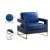 Amelia Faux Leather Accent Chair