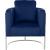 Casa Velvet Chair with Chrome Iron Metal Base