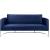 Casa Velvet Sofa with Silver Base