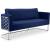 Casa Velvet Sofa with Silver Base