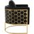 Casa Velvet Chair with Gold Iron Metal Base