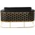 Casa Velvet Loveseat with Gold Iron Metal Base