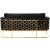 Casa Velvet Sofa with Gold Base
