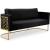 Casa Velvet Sofa with Gold Base