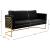 Casa Velvet Sofa with Gold Base