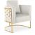 Casa Velvet Chair with Gold Iron Metal Base