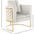Casa Velvet Chair with Gold Iron Metal Base