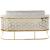 Casa Velvet Loveseat with Gold Iron Metal Base