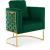 Casa Velvet Chair with Gold Iron Metal Base