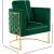 Casa Velvet Chair with Gold Iron Metal Base