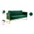 Casa Velvet Sofa with Gold Base