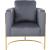Casa Velvet Chair with Gold Iron Metal Base
