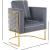 Casa Velvet Chair with Gold Iron Metal Base