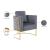 Casa Velvet Chair with Gold Iron Metal Base