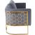 Casa Velvet Sofa with Gold Base