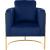 Casa Velvet Chair with Gold Iron Metal Base