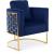 Casa Velvet Chair with Gold Iron Metal Base